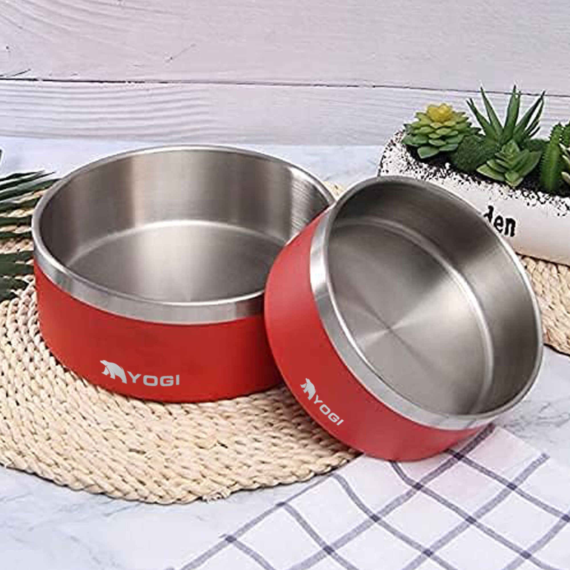 Lobo - Double Wall Stainless Dog Bowls – Yogi