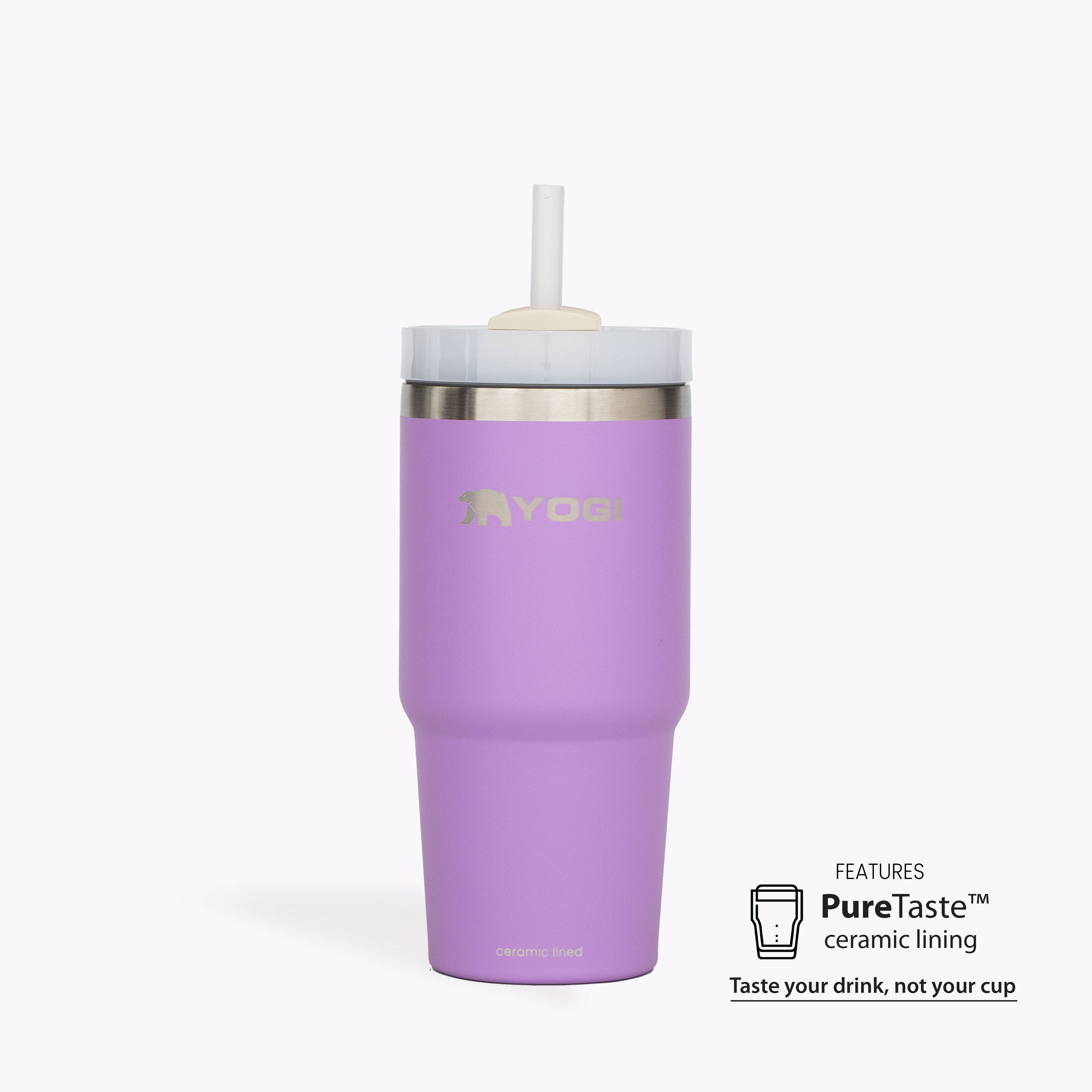 Ceramic Lined - Aqua Voyager Tumbler 20 oz – Yogi