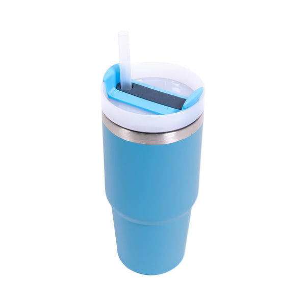 Ceramic Lined - Aqua Voyager Tumbler  20 oz Taos Blue